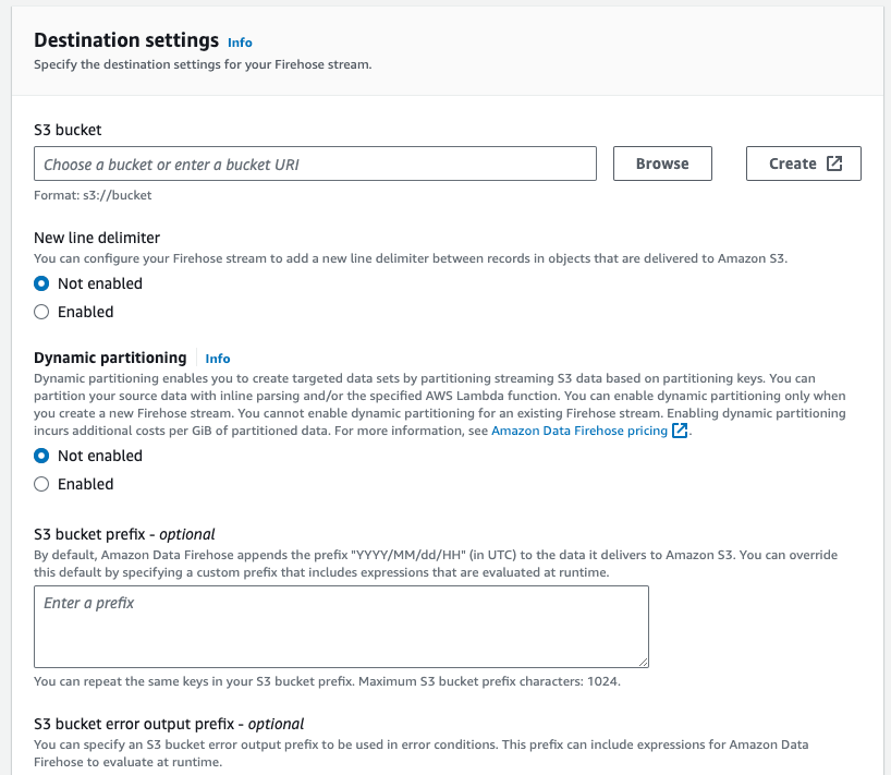 Firehose Destination